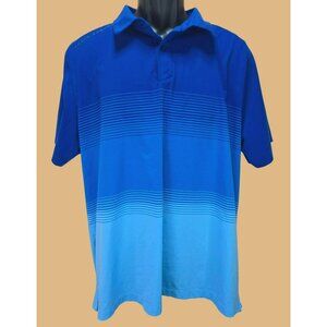 Under Armour Mens HeatGear Polo XL Blue Gradient